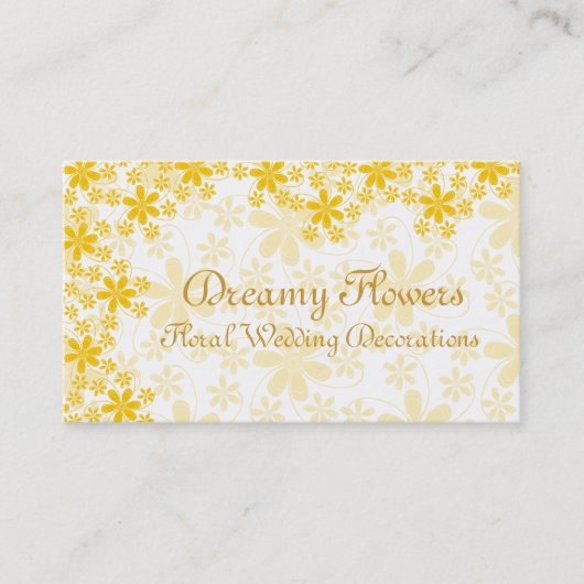 フローラ結婚の装飾 名刺 (正面)
