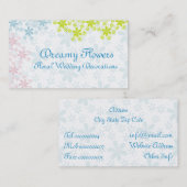 フローラ結婚の装飾 名刺 (正面/裏面)