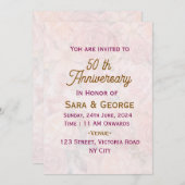 フローラ結婚の記念日招待状 招待状 (正面/裏面)