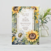 フローラ結婚の誕生日赤ちゃんシャワー退職日 招待状 (スタンド正面)