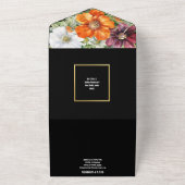 フローラ結婚の野花コスモスデイジーエレガント オールインワン招待状 (外側)