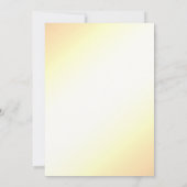 フローラ結婚の黄招待状 招待状 (裏面)