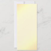 フローラ結婚の黄招待状 招待状 (裏面)