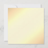 フローラ結婚の黄招待状 招待状 (裏面)