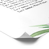 フローラ結婚の16テーブル座席表 ポスター (角)