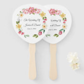 フローラ結婚の ハンドファン (正面&裏面)