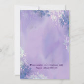 フローラ結婚の 招待状 (裏面)