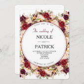 フローラ結婚の 招待状 (正面/裏面)