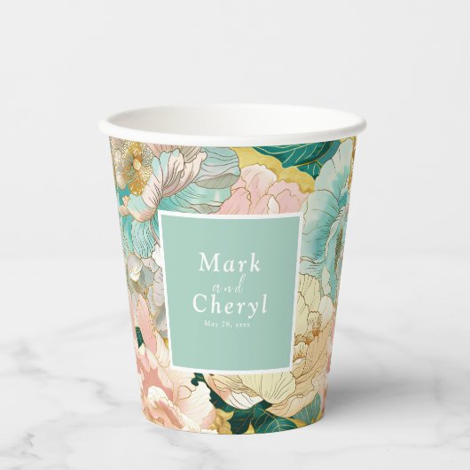 フローラ結婚の 紙コップ (正面)