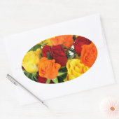 フローラ結婚のOVAL封筒用シールとSTICKERS 楕円形シール (封筒)