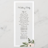 フローラ結婚のSprigsプログラム プログラム (裏面)