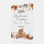 フローラ結婚アクリル徴候 アクリルサイン (傾斜)