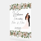 フローラ結婚アクリル徴候 アクリルサイン (傾斜)