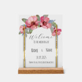 フローラ結婚アクリル徴候 アクリルサイン (正面)