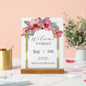 フローラ結婚アクリル徴候 アクリルサイン (ウェディング)