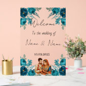 フローラ結婚アクリル徴候 アクリルサイン (ウェディング)