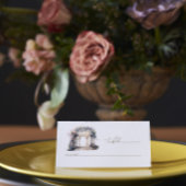 フローラ結婚アーチの水色 プレイスカード