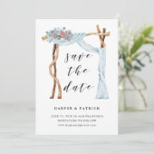 フローラ結婚アーチ | 水の色日付を保存 セーブザデート (スタンド正面)