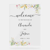 フローラ結婚ウェルカムアクリル標識 アクリルサイン (正面)