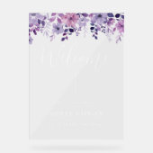 フローラ結婚ウェルカムアクリル標識 アクリルサイン (正面)