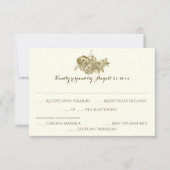 フローラ結婚ウッドランド反応 出欠カード (正面)