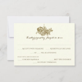 フローラ結婚ウッドランド反応 出欠カード