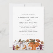 フローラ結婚カボチャ 招待状 (正面)