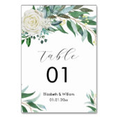 フローラ結婚グリーンイベント事業 テーブルナンバー (正面)