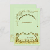 フローラ結婚グリーンカード 出欠カード (正面/裏面)