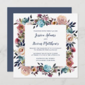 フローラ結婚グレース 招待状 (正面/裏面)