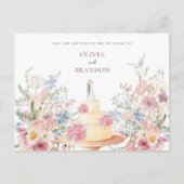フローラ結婚ケーキ ポストカード (正面)