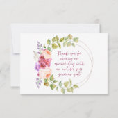 フローラ結婚サンキューカード サンキューカード (裏面)
