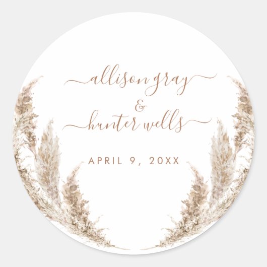 フローラ結婚シール ラウンドシール (正面)