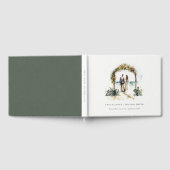 フローラ結婚ズアーチコーストビーチシースケープズ結婚ス ゲストブック (全面)