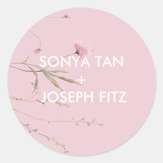 フローラ結婚ズインビタットエンベロープスクエアクラシックRo ラウンドシール (正面)