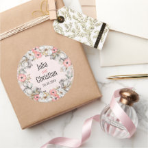 フローラ結婚ズスイートラウンドステッカー