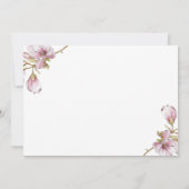 フローラ結婚ズヒールブライダルシャワー招待 招待状 (裏面)