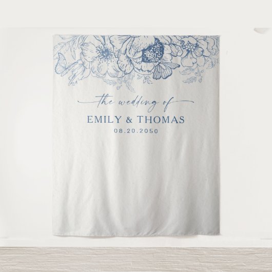 フローラ結婚チノワセリーの背中 タペストリー (正面)