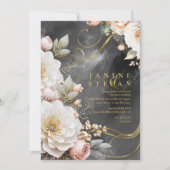 フローラ結婚ドラマの木炭ID1022 招待状 (正面)