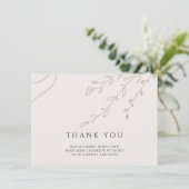 フローラ結婚ニュートラルサンキューカードと写真 招待状 (スタンド正面)