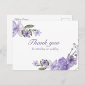 フローラ結婚ハガキ感謝していー ポストカード (正面/裏面)