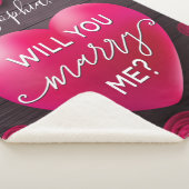 フローラ結婚ハートの提案 – 私と結婚してくれる？ シェルパブランケット (3/4)