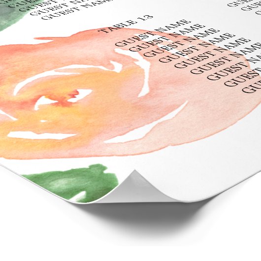 フローラ結婚ピンクのシーティンググラフポスター16x20 ポスター (角)