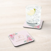 フローラ結婚ピンク コースター (右側)