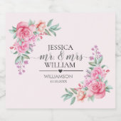 フローラ結婚ピンク ビールラベル (シングルラベル)