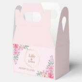 フローラ結婚ピンク フェイバーボックス (オープン)