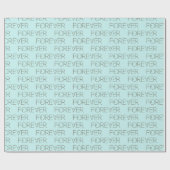 フローラ結婚フォントフォーエバー文字 ラッピングペーパー (フラット)