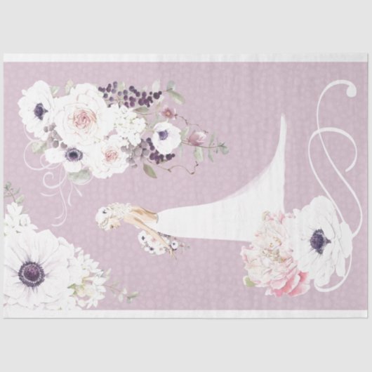フローラ結婚ブライドティッシュペーパー 薄葉紙 (正面)