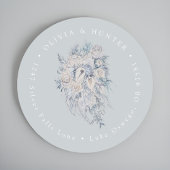 フローラ結婚ブーケのカップル名差出人住所 ラウンドシール