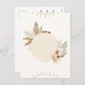 フローラ結婚ボヘミアのカード招待 シーズンポストカード (正面/裏面)